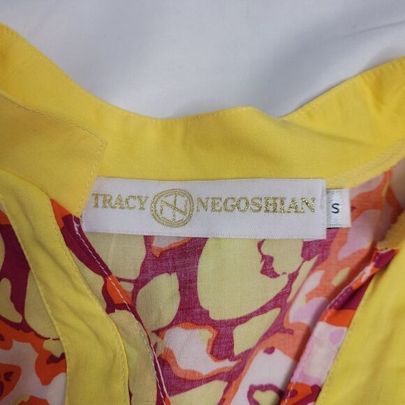 TRACY NEGOSHIAN dress Brandi abstract retro print tunic mini S - Picture 7 of 10